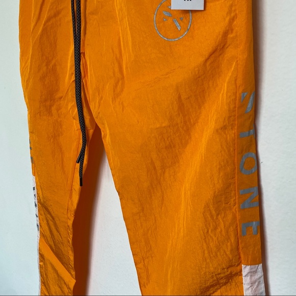 Stonevale Men Orange Reflective Track Pants - Picture 4 of 7